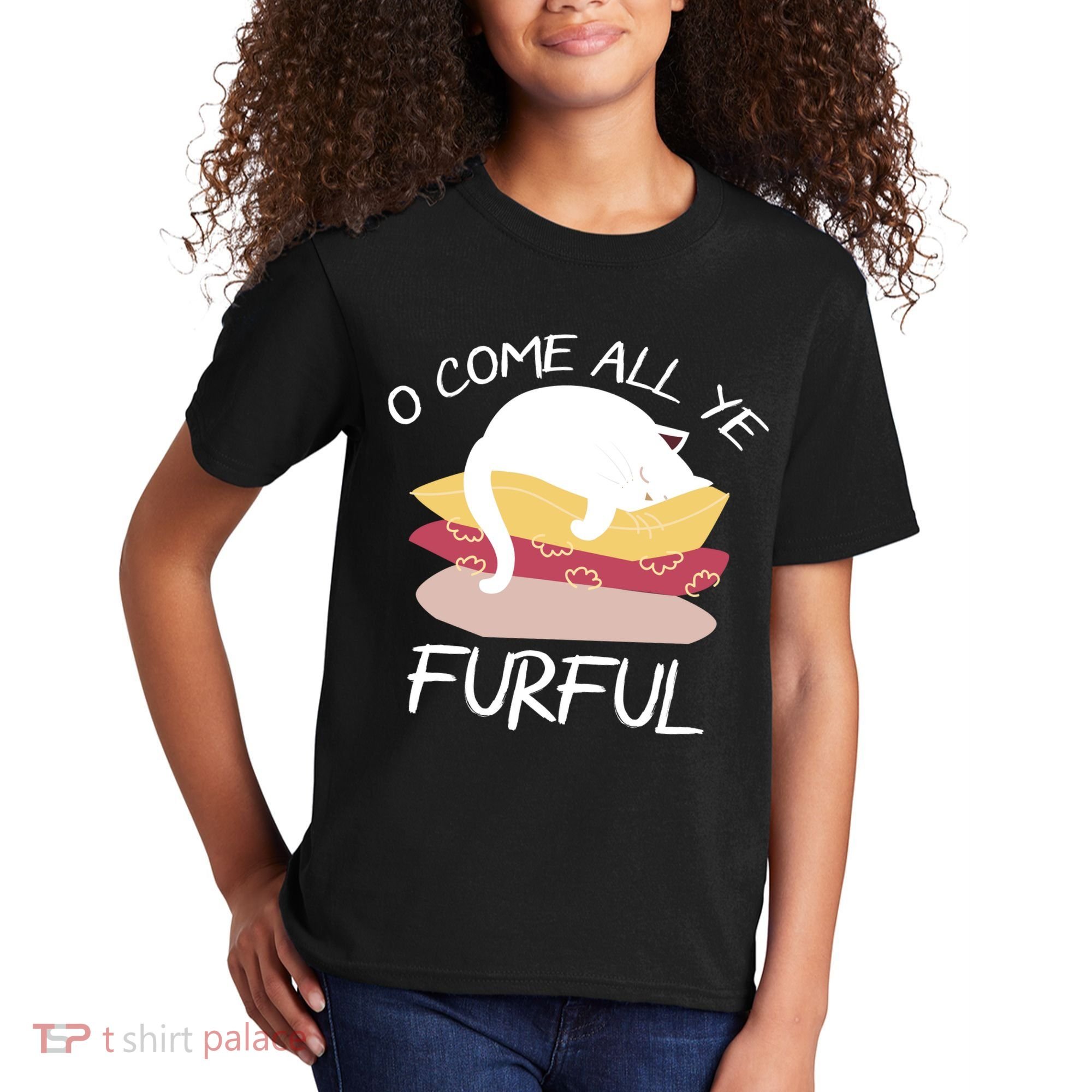 O Come All Ye Furful Kids T-Shirt