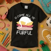 O Come All Ye Furful Kids T-Shirt thumb 3