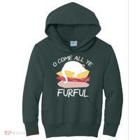 O Come All Ye Furful Kids Hoodie thumb 0