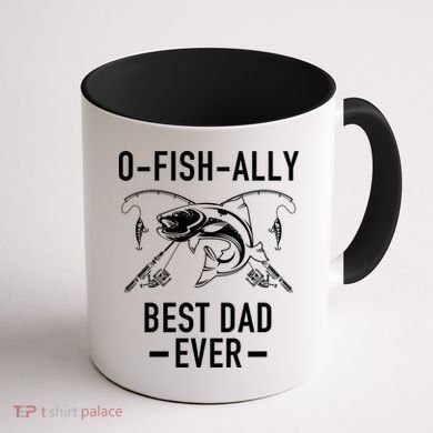 O-Fish-Ally Best Dad Ever Coffee Mug back