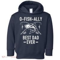O-Fish-Ally Best Dad Ever Toddler Hoodie thumb 0