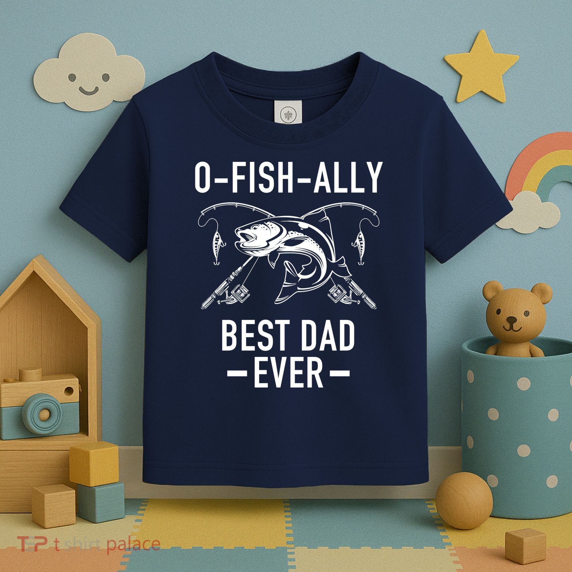 O-Fish-Ally Best Dad Ever Toddler T-Shirt