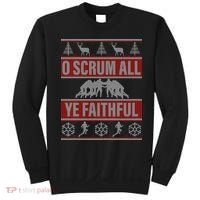 O Scrum All Ye Faithful Ugly Christmas Sweater Sweatshirt thumb 0