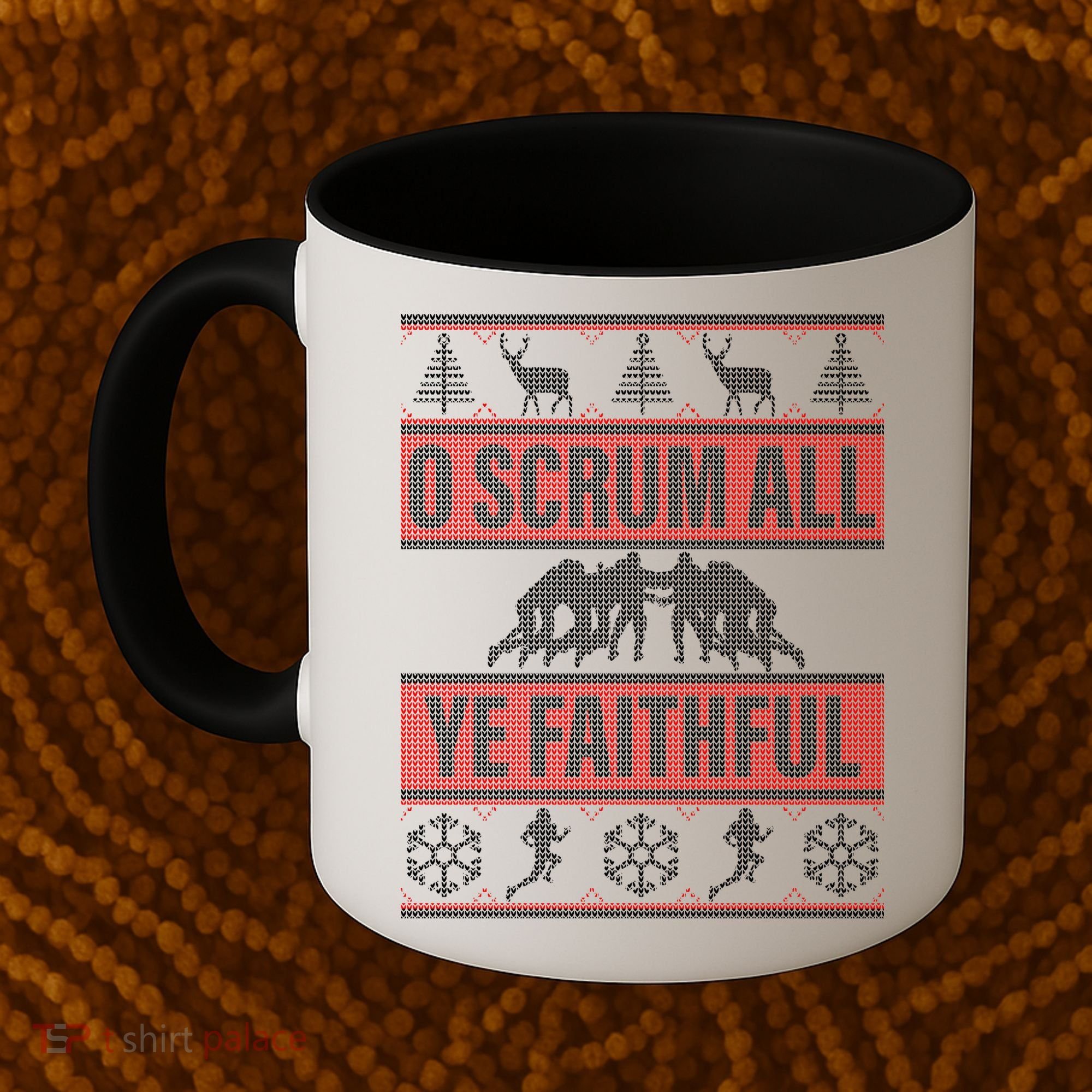 O Scrum All Ye Faithful Ugly Christmas Sweater Coffee Mug