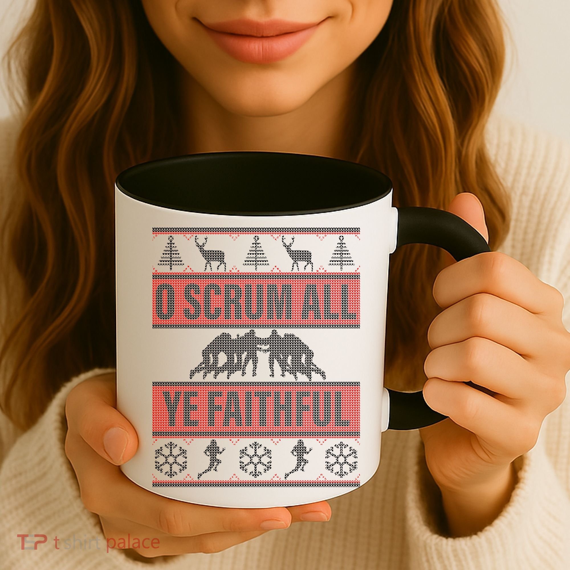 O Scrum All Ye Faithful Ugly Christmas Sweater Coffee Mug