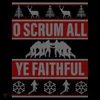 O Scrum All Ye Faithful Ugly Christmas Sweater Women's Tank Top thumb 5