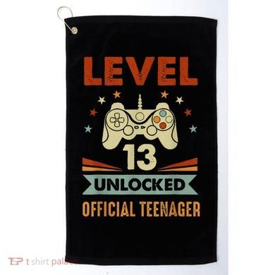 Officialnager 13th Birthday Level 13 Unlocked Golf Towel
