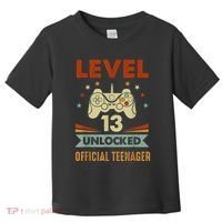 Officialnager 13th Birthday Level 13 Unlocked Toddler T-Shirt thumb 0
