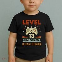 Officialnager 13th Birthday Level 13 Unlocked Toddler T-Shirt thumb 2