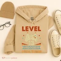 Officialnager 13th Birthday Level 13 Unlocked Hoodie thumb 4