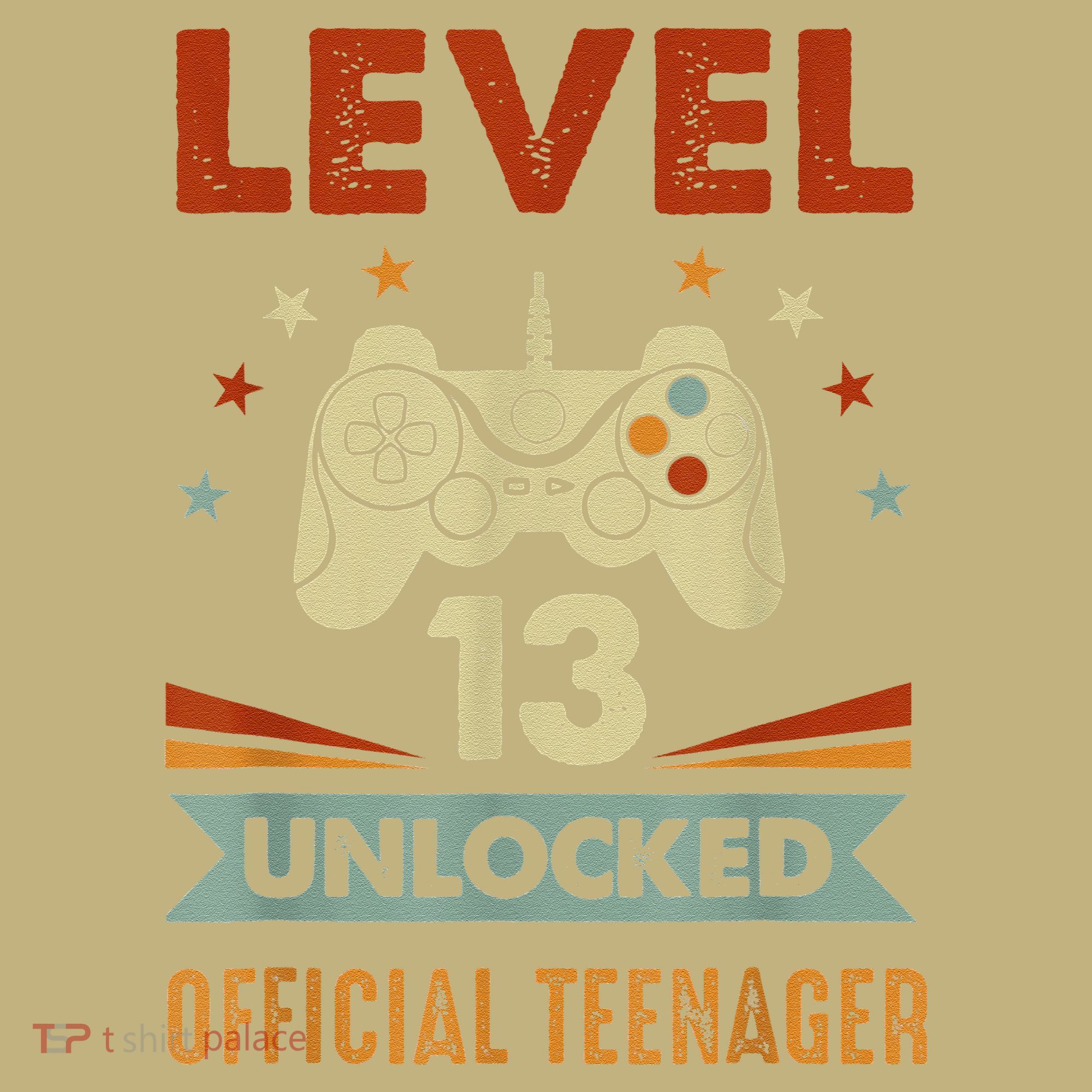 Officialnager 13th Birthday Level 13 Unlocked Hoodie
