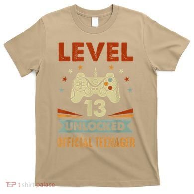 Officialnager 13th Birthday Level 13 Unlocked T-Shirt