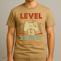 Officialnager 13th Birthday Level 13 Unlocked T-Shirt thumb 3