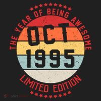 Oct 1995 Birthday The Year Of Being Awesome Gift Beanie thumb 2