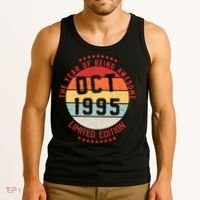 Oct 1995 Birthday The Year Of Being Awesome Gift Tank Top thumb 3
