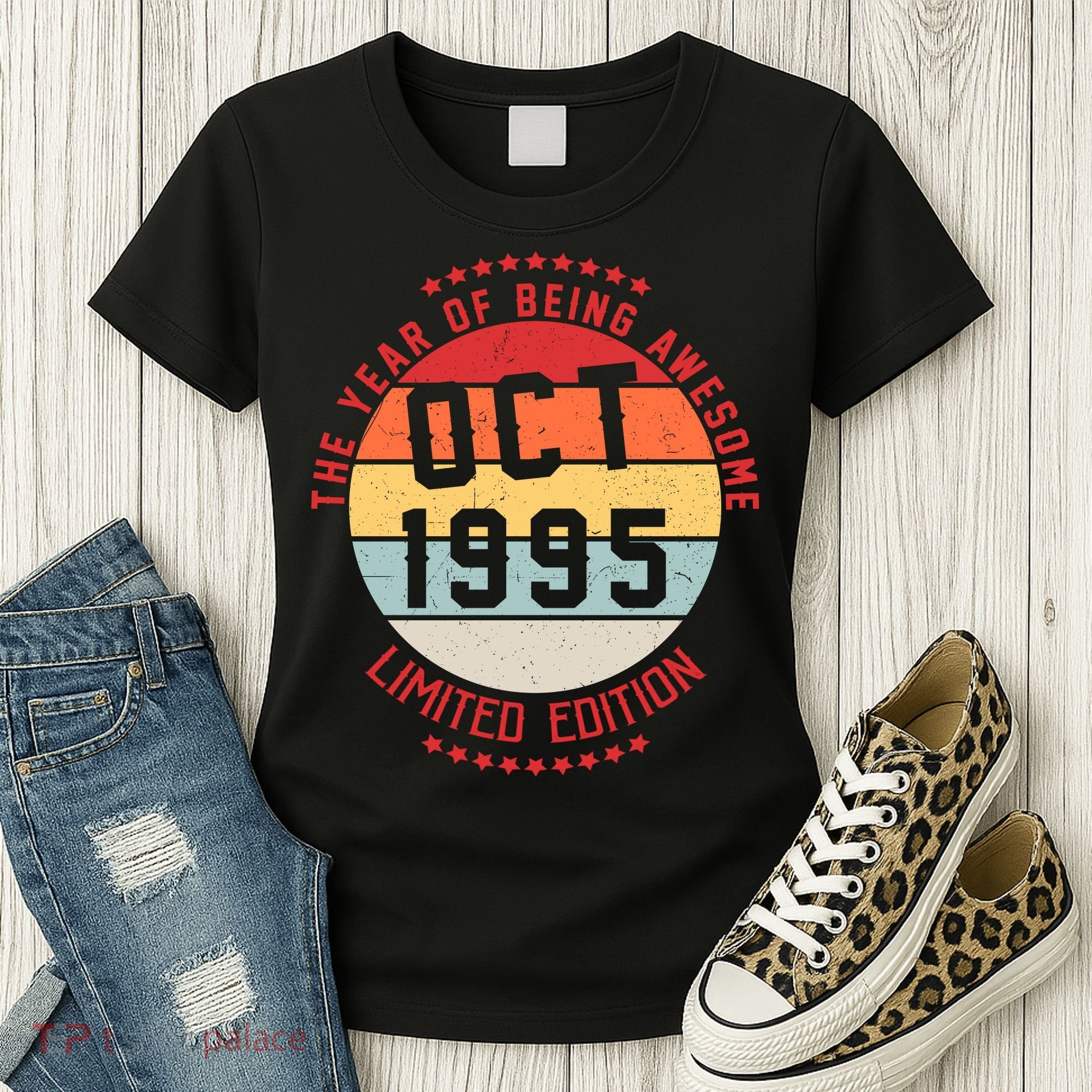 Oct 1995 Birthday The Year Of Being Awesome Gift Women's T-Shirt