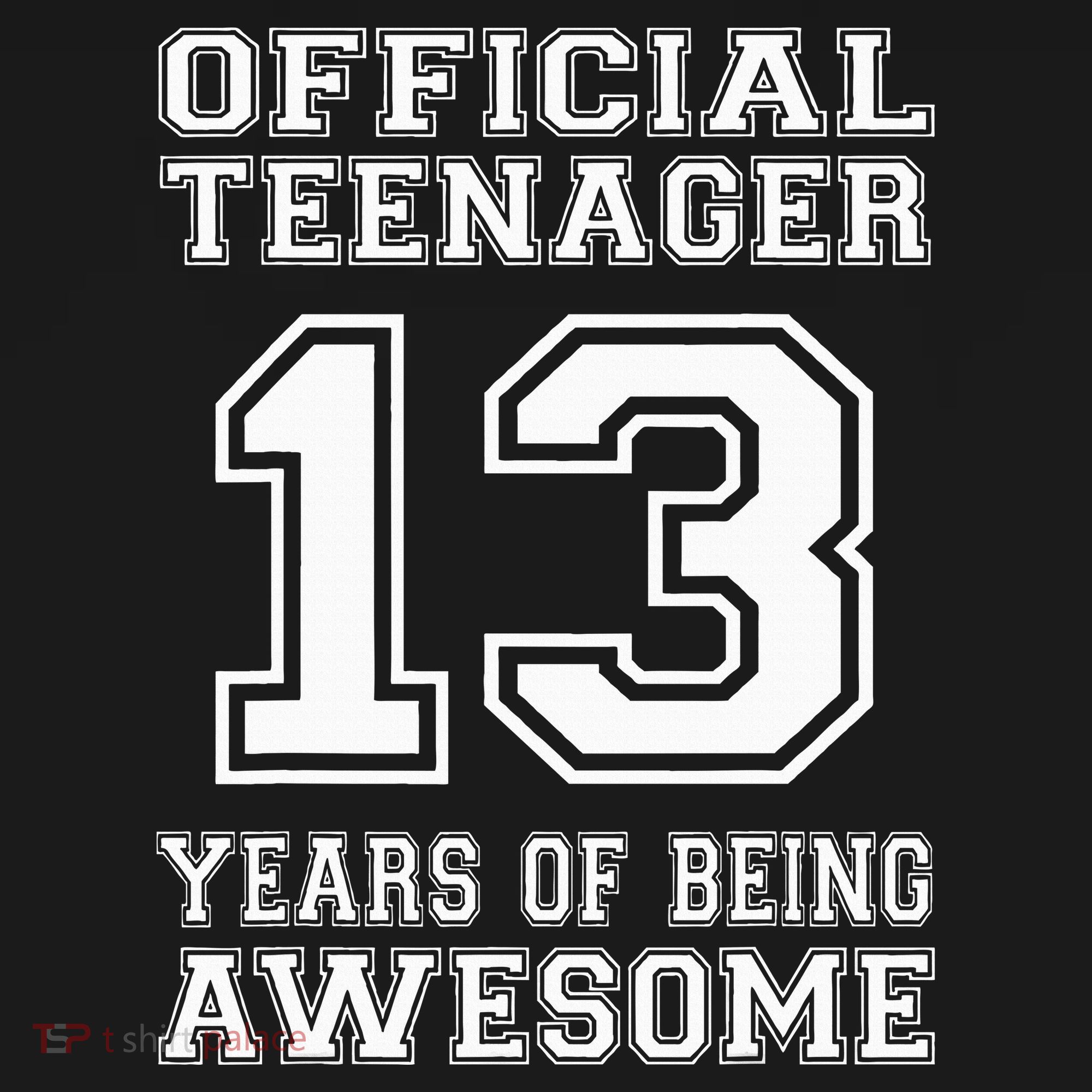.O.fficial 13th Birthday Celebration Gifts for Teenagers T-Shirt
