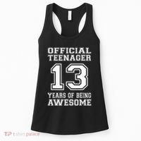 .O.fficial 13th Birthday Celebration Gifts for Teenagers Women's Tank Top thumb 0