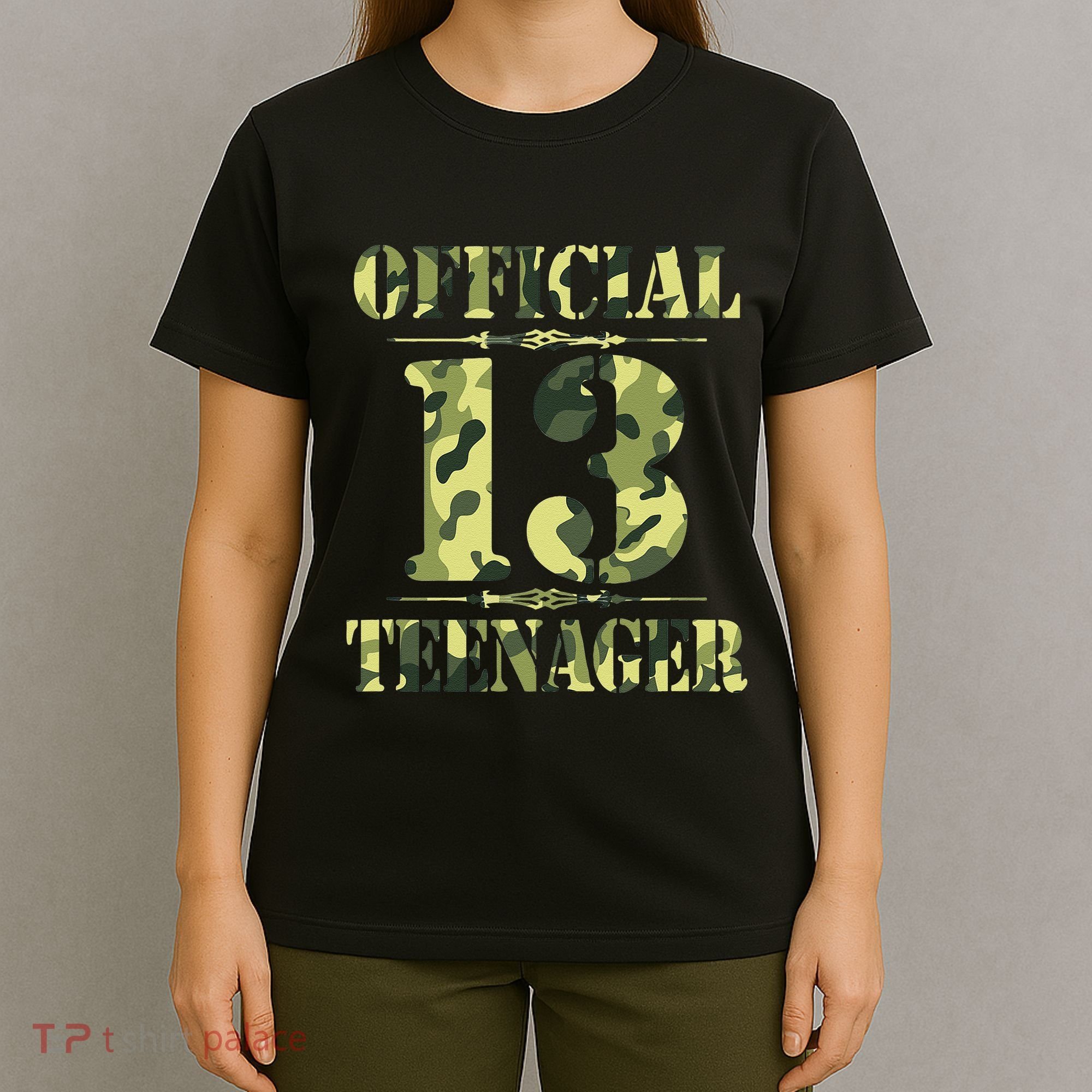 Officialnagern 13th Birthday Thirteen Camo Hunting T-Shirt