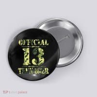Officialnagern 13th Birthday Thirteen Camo Hunting Button thumb 0
