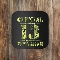 Officialnagern 13th Birthday Thirteen Camo Hunting Coaster thumb 0