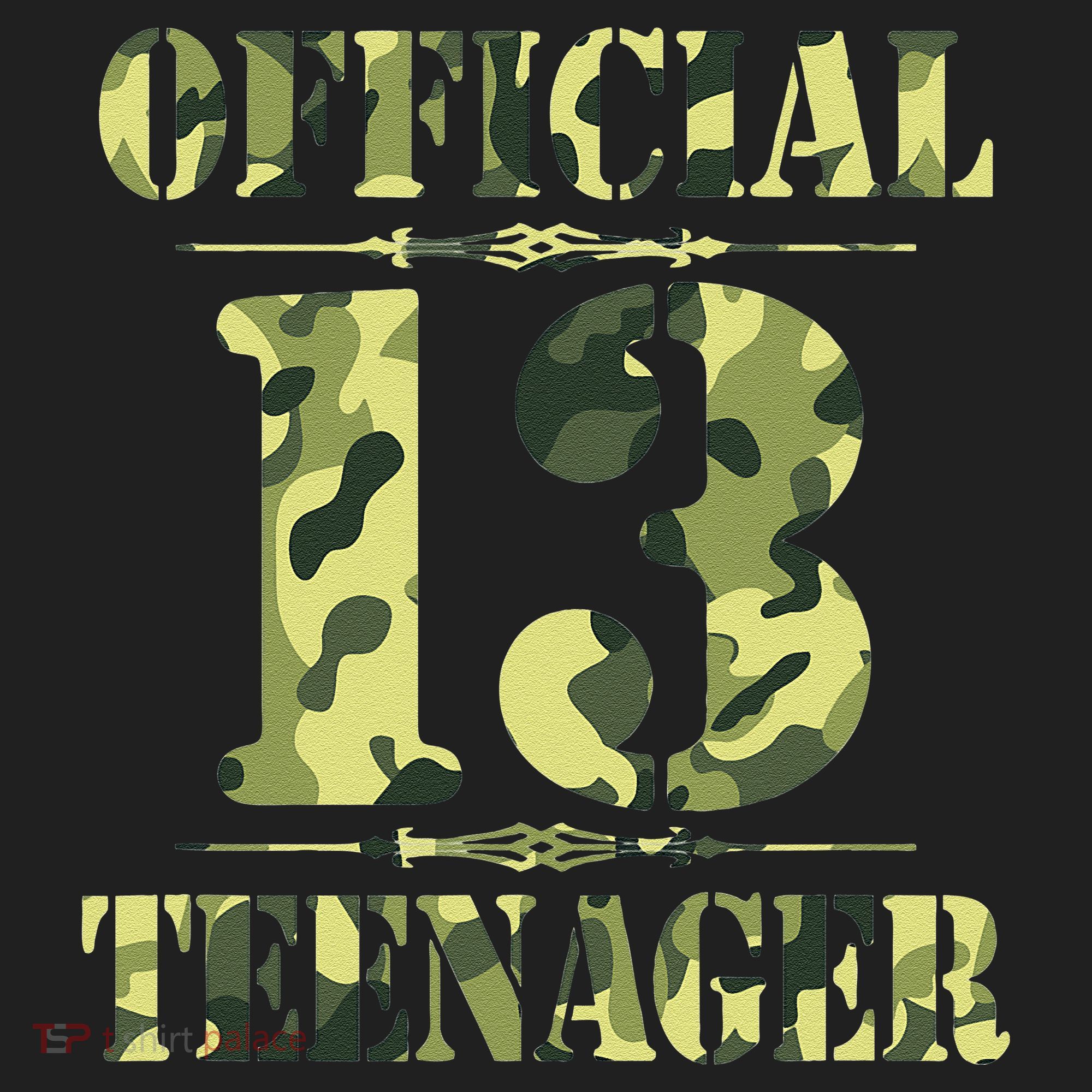 Officialnagern 13th Birthday Thirteen Camo Hunting Hat