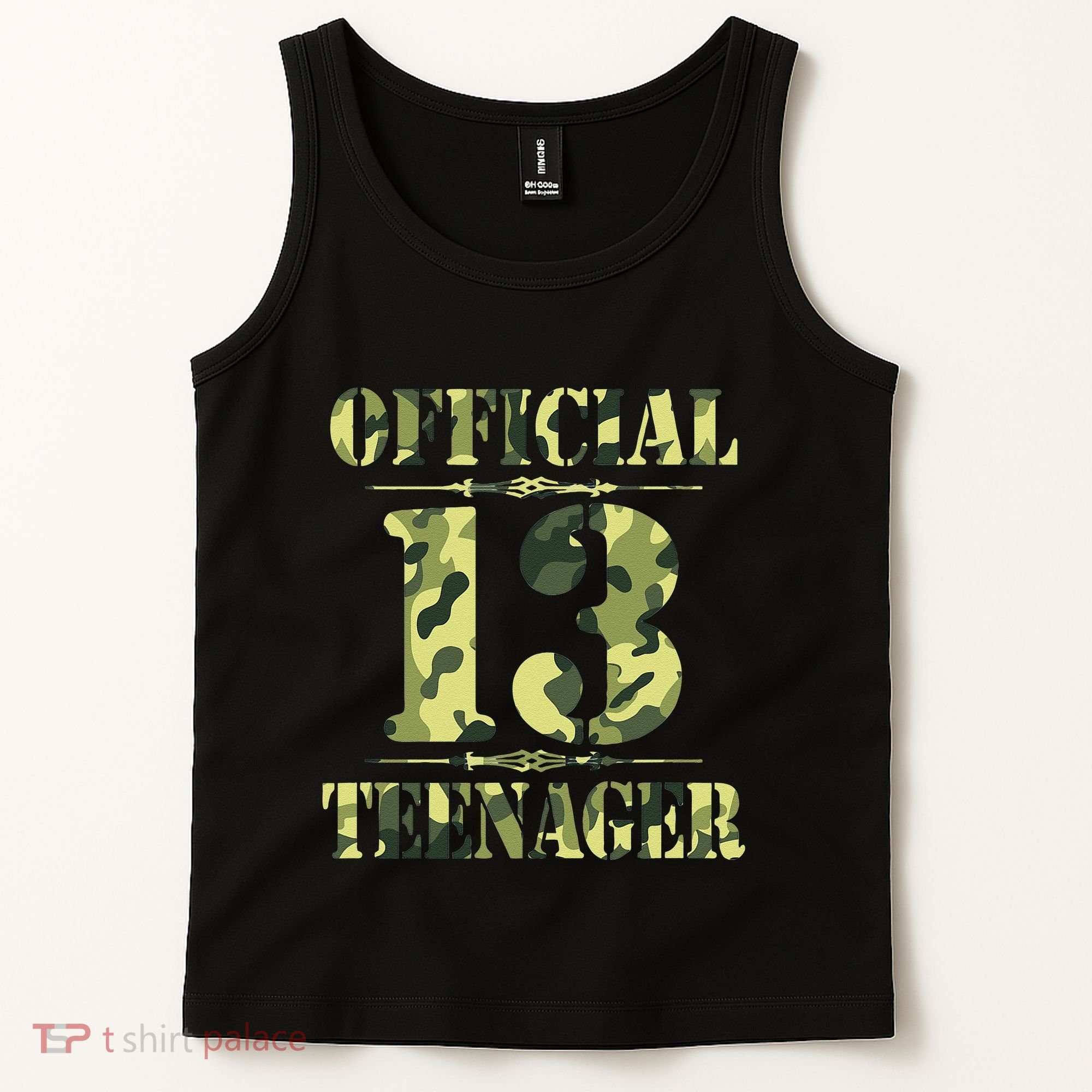 Officialnagern 13th Birthday Thirteen Camo Hunting Tank Top