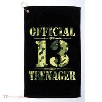 Officialnagern 13th Birthday Thirteen Camo Hunting Golf Towel thumb 0