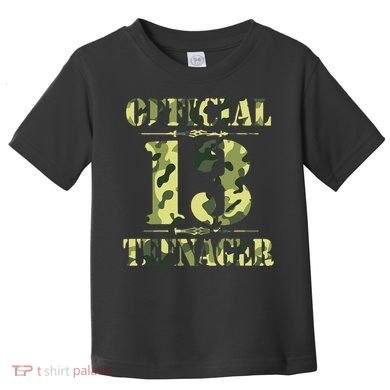 Officialnagern 13th Birthday Thirteen Camo Hunting Toddler T-Shirt