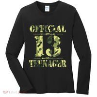 Officialnagern 13th Birthday Thirteen Camo Hunting Women's Long Sleeve Shirt thumb 0