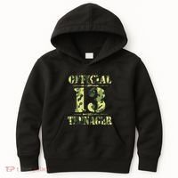 Officialnagern 13th Birthday Thirteen Camo Hunting Kids Hoodie thumb 0