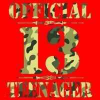 Officialnagern 13th Birthday Thirteen Camo Hunting Santa Hat thumb 1