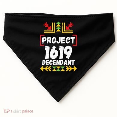 Official 1619 Project Black History Month USA-Made Doggie Bandana