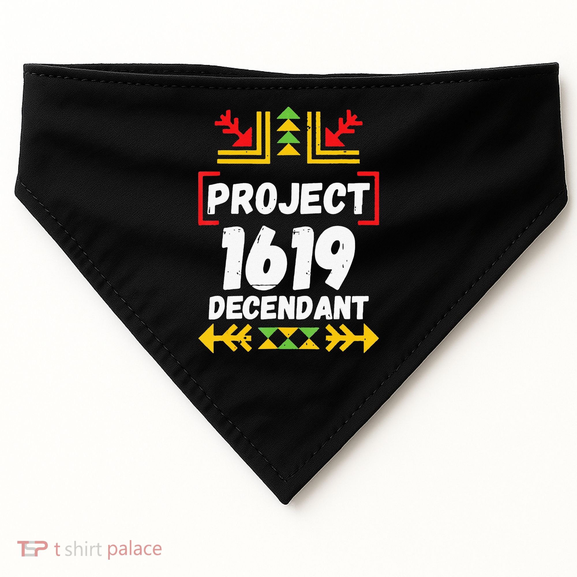Official 1619 Project Black History Month USA-Made Doggie Bandana