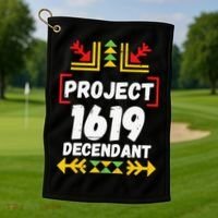 Official 1619 Project Black History Month Golf Towel thumb 1