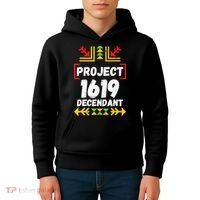 Official 1619 Project Black History Month Kids Hoodie thumb 4