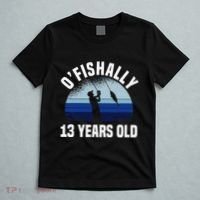 Ofishally 13 Years Old Fisherman 13th Birthday Fishing T-Shirt thumb 5
