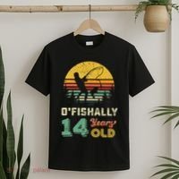 Ofishally 14 Year Oldnager Fishing 14th Birthday Party T-Shirt thumb 2