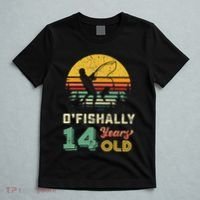 Ofishally 14 Year Oldnager Fishing 14th Birthday Party T-Shirt thumb 5