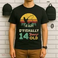 Ofishally 14 Year Oldnager Fishing 14th Birthday Party T-Shirt thumb 6