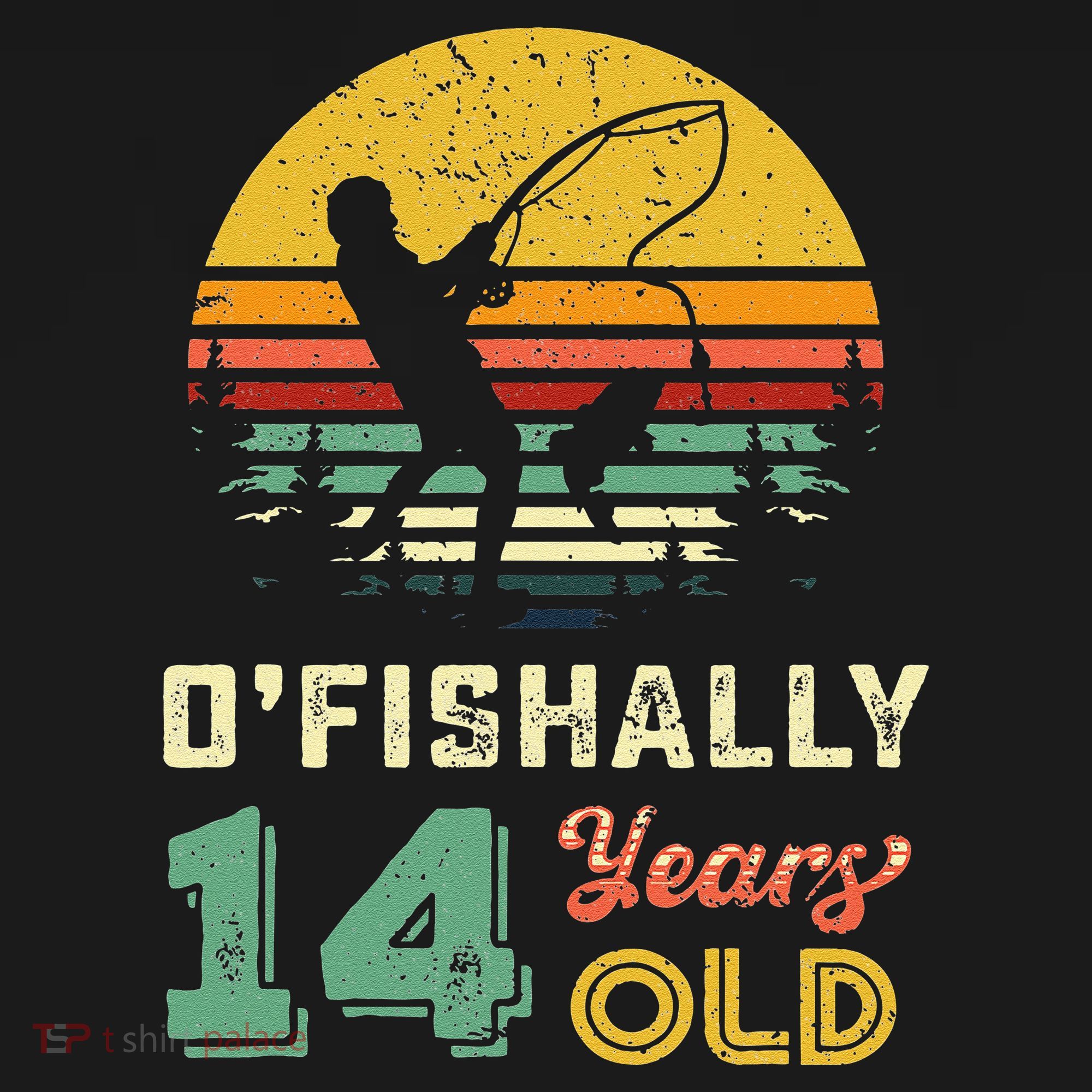 Ofishally 14 Year Oldnager Fishing 14th Birthday Party Women's Hoodie