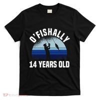 Ofishally 14 Years Old Fisherman 14th Birthday Fishing T-Shirt thumb 0