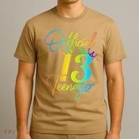 Officenager 13 Years Old 13th Birthday Gifts T-Shirt thumb 3