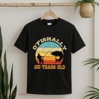 OFishally 100 Years Old Fishing Birthday Theme Party 100th T-Shirt thumb 2