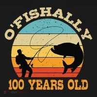 OFishally 100 Years Old Fishing Birthday Theme Party 100th Women's Tank Top thumb 5