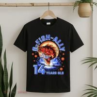 OFishAlly 14 Years Oldns 14th Birthday Fishing T-Shirt thumb 2