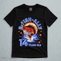 OFishAlly 14 Years Oldns 14th Birthday Fishing T-Shirt thumb 5