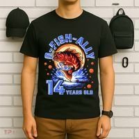 OFishAlly 14 Years Oldns 14th Birthday Fishing T-Shirt thumb 6