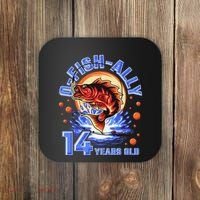 OFishAlly 14 Years Oldns 14th Birthday Fishing Coaster thumb 0