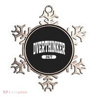 Overthinker 24/7 Funny Over Think Thinking Ornament thumb 0